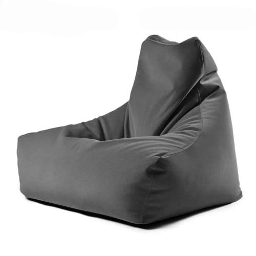 KBZSlyn Sitzsackbezug (ohne Füllung), weicher Samtstoff-Schonbezug for den Innen- und Außenbereich, passend for die meisten Sitzsäcke, for Wohnzimmer, Schlafzimmer, Büro, Wohnheim(Dark Gray) von KBZSlyn