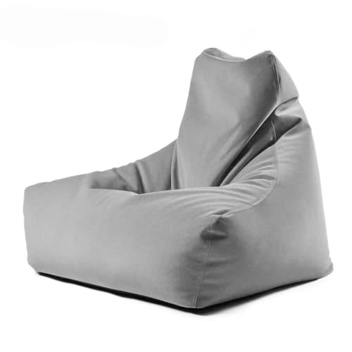 KBZSlyn Sitzsackbezug (ohne Füllung), weicher Samtstoff-Schonbezug for den Innen- und Außenbereich, passend for die meisten Sitzsäcke, for Wohnzimmer, Schlafzimmer, Büro, Wohnheim(Light Gray) von KBZSlyn