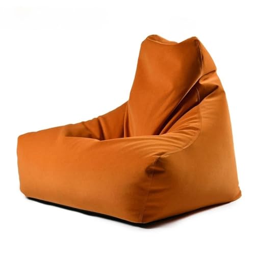 KBZSlyn Sitzsackbezug (ohne Füllung), weicher Samtstoff-Schonbezug for den Innen- und Außenbereich, passend for die meisten Sitzsäcke, for Wohnzimmer, Schlafzimmer, Büro, Wohnheim(Orange) von KBZSlyn