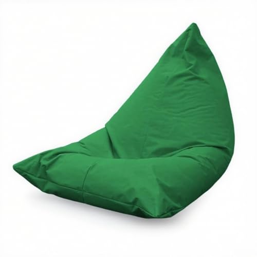 KBZSlyn Sitzsackbezug for den Außenbereich (ohne Füllmaterial), wasserdichter Sitzsackbezug, Loungesessel for Erwachsene, leerer Sitzsack for den Innen- und Außenbereich(Green) von KBZSlyn