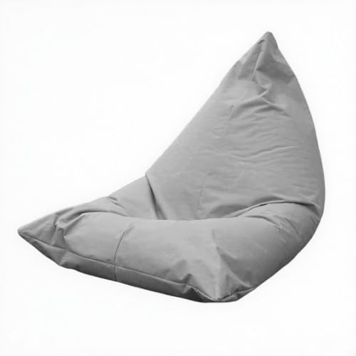 KBZSlyn Sitzsackbezug for den Außenbereich (ohne Füllmaterial), wasserdichter Sitzsackbezug, Loungesessel for Erwachsene, leerer Sitzsack for den Innen- und Außenbereich(Light Gray) von KBZSlyn