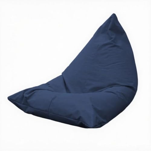 KBZSlyn Sitzsackbezug for den Außenbereich (ohne Füllmaterial), wasserdichter Sitzsackbezug, Loungesessel for Erwachsene, leerer Sitzsack for den Innen- und Außenbereich(Navy Blue) von KBZSlyn