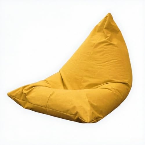 KBZSlyn Sitzsackbezug for den Außenbereich (ohne Füllmaterial), wasserdichter Sitzsackbezug, Loungesessel for Erwachsene, leerer Sitzsack for den Innen- und Außenbereich(Yellow) von KBZSlyn