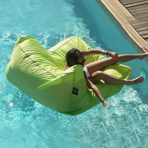 KBZSlyn Sitzsackbezug for den Pool (ohne Füllmaterial) leer, weiche Couch, wasserdicht, Oxford-Chaiselongue Liegesofa Schlafsofa for Terrasse See Ozean Outdoor(Green) von KBZSlyn