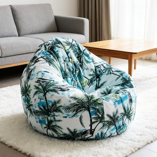 KBZSlyn Sitzsackbezug mit Innenfutter (ohne Füllmaterial) weiches Lazy-Sofa-Schonbezug-Set, Aufbewahrung for Stofftiere, wasserdichte Couch for den Außenbereich, for Erwachsene(01) von KBZSlyn