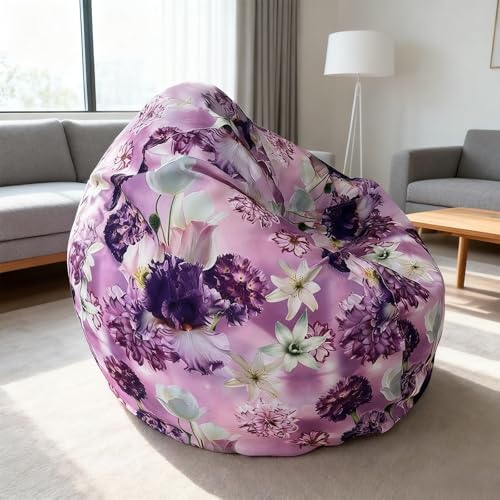 KBZSlyn Sitzsackbezug mit Innenfutter (ohne Füllmaterial) weiches Lazy-Sofa-Schonbezug-Set, Aufbewahrung for Stofftiere, wasserdichte Couch for den Außenbereich, for Erwachsene(08) von KBZSlyn