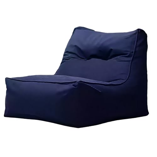 KBZSlyn Tragbarer Sonnenliegestuhl, Sitzsack (ohne Füllung), bequemes Lazy Sofa, Entspannung im Freien im Schwimmbad, beim Campingausflug oder auf dem Balkon, wasserdichte Abdeckung(Dark Blue) von KBZSlyn