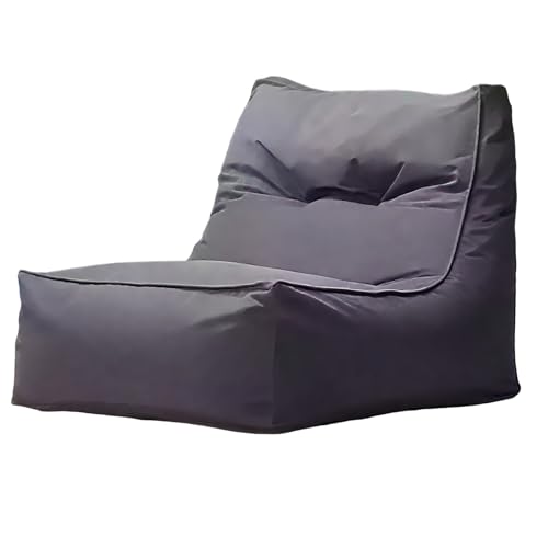 KBZSlyn Tragbarer Sonnenliegestuhl, Sitzsack (ohne Füllung), Bequemes Lazy Sofa, Entspannung Im Freien Im Schwimmbad, Beim Campingausflug Oder Auf Dem Balkon, wasserdichte Abdeckung(Dark Grey) von KBZSlyn