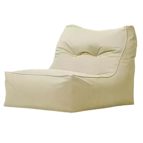 KBZSlyn Tragbarer Sonnenliegestuhl, Sitzsack (ohne Füllung), Bequemes Lazy Sofa, Entspannung Im Freien Im Schwimmbad, Beim Campingausflug Oder Auf Dem Balkon, wasserdichte Abdeckung(Light Sand) von KBZSlyn