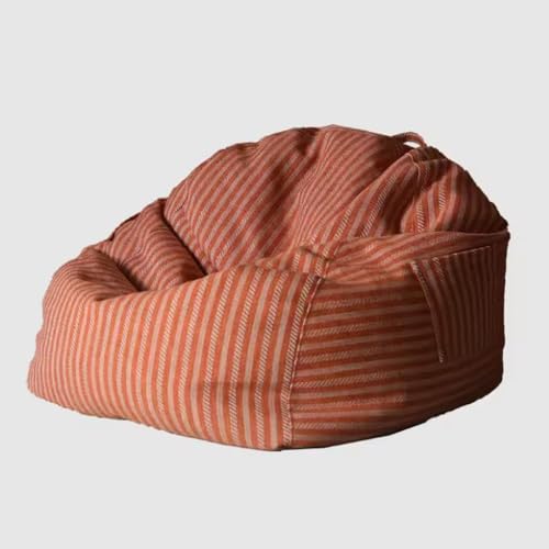 Sitzsack (ohne Füllung) Sitzsack-Stühle Balkon Schlafzimmer Bequemer Lazy Sofa Stuhl Sitzsack Liege Wohnmöbel Sitzsack Stuhl for Wohnzimmer Schlafzimmer Wohnheim Büro Alle Altersgruppen(Red,80x100cm) von KBZSlyn