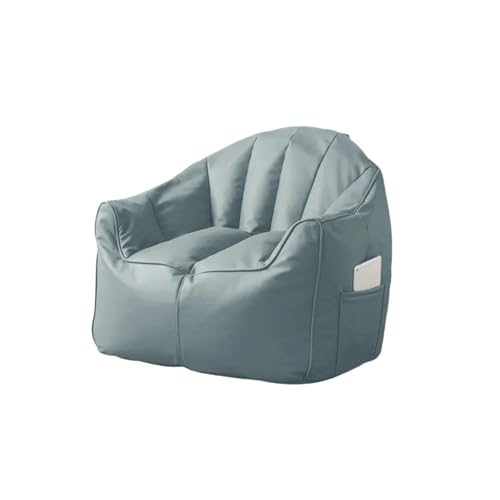 Sitzsackbezug aus Kunstleder (ohne Füllung) Sitzsack-Sofabezug ohne Füllung Loungesessel for Erwachsene Sitzsackbezug for Wohnzimmer, Schlafzimmer(Dust Green) von KBZSlyn