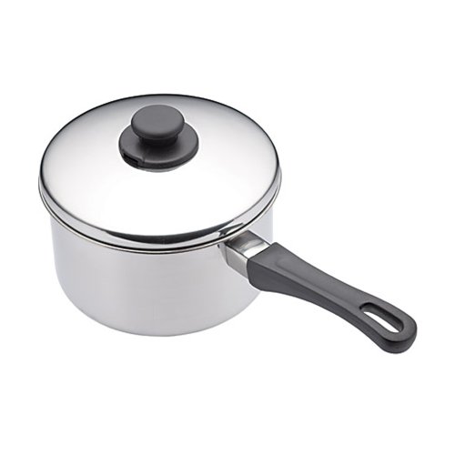 KitchenCraft Extra-tiefer Kochtopf mit Deckel für Induktionskochfelder geeignet, Edelstahl, Silber, 1 cm 34.5 x 17.5 x 15 cm von KitchenCraft