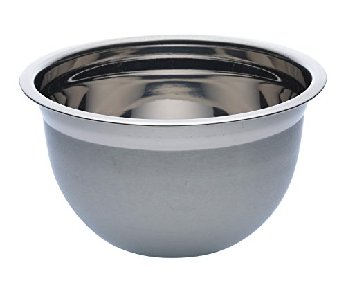 KitchenCraft Deluxe Runde Rührschüssel, Edelstahl, 4 l, Silber von KitchenCraft