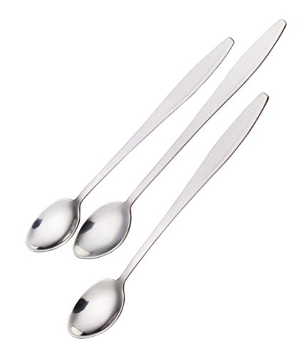 KitchenCraft Eisbecher-Latte-Löffel-Set aus Edelstahl für Eiscreme 21 cm, 3-teilig von KitchenCraft