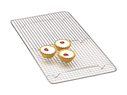 KitchenCraft Kuchen-Kühlgestell / Untersetzer mit verchromter Oberfläche, rechteckig, 45,5 x 26 cm von KitchenCraft