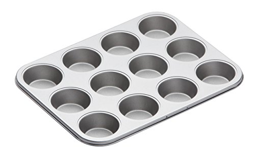 KitchenCraft Muffinbackblech, Antihaftbeschichtung, für 12 Muffins, 35 cm x 27 cm von KitchenCraft