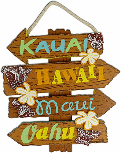 Hawaii-Inseln Schild 28,9 x 1,3 x 30,5 cm von KC Hawaii