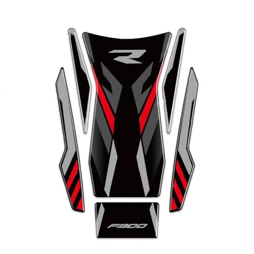 KCBHSH Rutschfestes Tankpad Für Motorrad, Seitlicher Kniegriff, Aufkleber, Schutzaufkleber, Pads Für BMW F900R Motorrad F 900 R F900 R 2019-2024 Tankpad-Schutz(Farbe 6) von KCBHSH