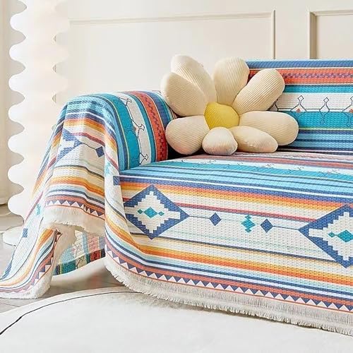 KCCRHIN Boho Deko Sofa Überwurfdecke Weich Sofaüberzug Groß 1 2 3 4 Sitzer Chenille Sofa-Schonbezug Sofadecke Vielseitig Einsetzbar Sofa-Überwurfdecke Für Alle Jahreszeiten,D,180 * 180CM von KCCRHIN