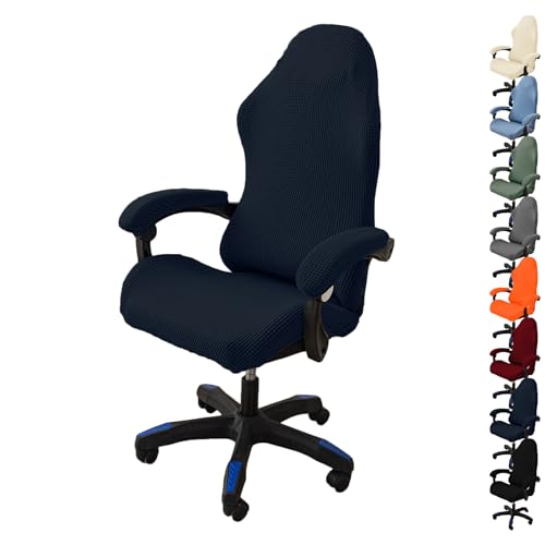 KCCRHIN Gamingstuhl-Bezüge Gaming Stuhl Bezug 1/2/4/6 Stück Bürostuhl Drehstuhl Bezug Mit Armlehnen Bezug Dehnbare Stuhl Bezüge Für Computer-Spielstuhl, Bürostuhl-Ohne Stuhl,G 1pcs von KCCRHIN