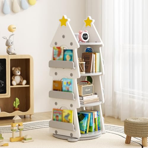 KCCRHIN Grün Weihnachtsbaumförmiges Bücherregal Kinder, Kinderbuchregal,Spielzeugregal, 4-Stöckiges, Bilderbuchregal Spielzeug-Aufbewahrungsbox Für Klassenzimmer,Geschenke Für Kinder,Beige KCCRHIN Grün Weihnachtsbaumförmiges Bücherregal Kinder, Kinderbuchregal,Spielzeugregal, 4-Stöckiges, Bilderbuchregal Spielzeug-Aufbewahrungsbox Für Klassenzimmer,Geschenke Für Kinder,Beige von KCCRHIN