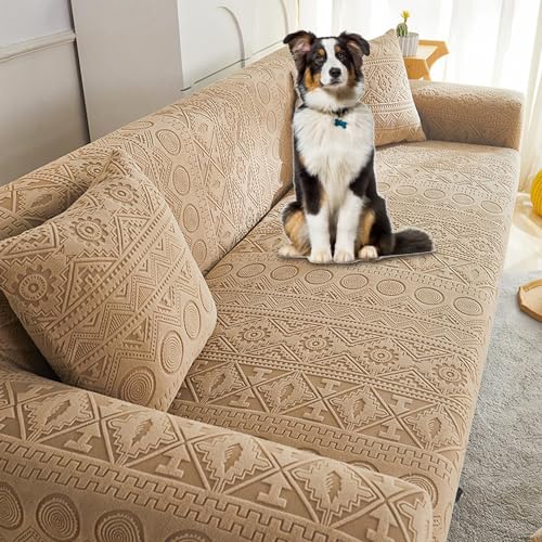 KCCRHIN Jacquard Samt Sofabezug 1-5 Sitzer Elastisch Couch Überzug Ecksofa L Form Sofa Cover rutschfest Weich Stretch Sofa Überzug Universal Couchbezug Für Katze Hunde,A3,4 seat 235~300cm KCCRHIN Jacquard Samt Sofabezug 1-5 Sitzer Elastisch Couch Überzug Ecksofa L Form Sofa Cover rutschfest Weich Stretch Sofa Überzug Universal Couchbezug Für Katze Hunde,A3,4 seat 235~300cm von KCCRHIN