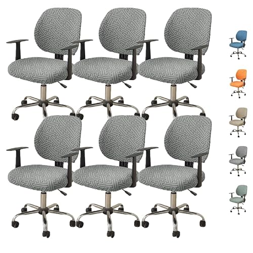 KCCRHIN Stuhl-Sitzbezug Bürostuhlbezug Split Drehstuhl Bezug Elastischer Schreibtischstuhl Waschbar Computer Stuhl Abdeckung Bürostuhlbezug Sitzfläche Office Chair Cover,D 6pcs KCCRHIN Stuhl-Sitzbezug Bürostuhlbezug Split Drehstuhl Bezug Elastischer Schreibtischstuhl Waschbar Computer Stuhl Abdeckung Bürostuhlbezug Sitzfläche Office Chair Cover,D 6pcs von KCCRHIN