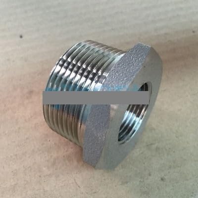 1-1/2" NPT Male x 3/4" NPT Female 304 Stainless Steel Reducing Bush Forged Pipe Fitting 3000 PSI Water Gas Oil von KCDFDVJFBM