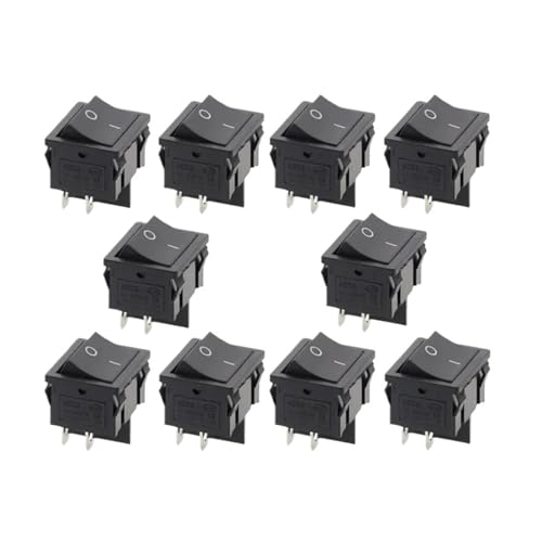 10PCS 2D4P-BLACK KCD5 21x24mm 21 * 24mm Rocker Switches Kit 6A/12A 250VAC von KCDFDVJFBM