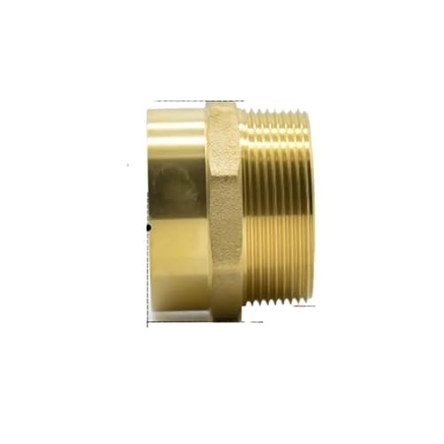 DN50 G 2" BSPP Male x 54mm Weld Socket Brass Pipe Fitting Coupler Water Gas Oil von KCDFDVJFBM