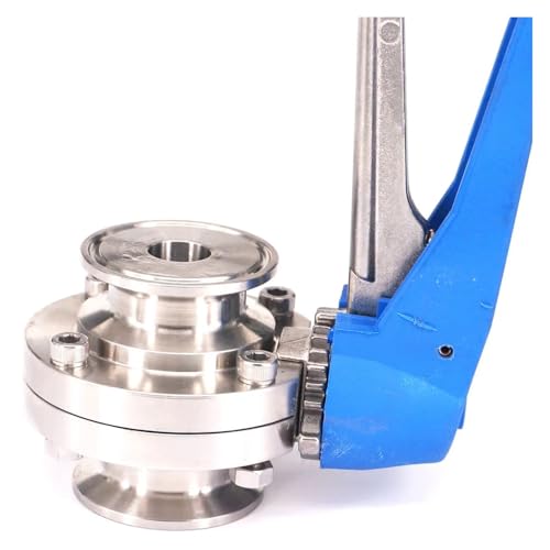 Pipe 25mm 1.5" Tri Clamp Ferrule O/D 50.5mm 304 Stainless Steel Tri Butterfly Valve von KCDFDVJFBM