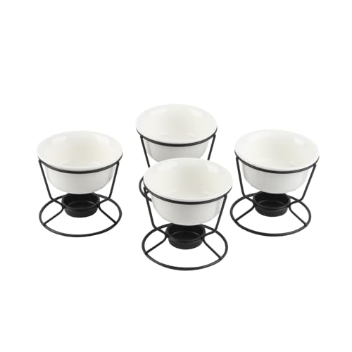 Kcgani Keramik-Butterwärmer für Meeresfrüchte, Fondue-Topf-Set für Schokolade, Butter, Käse, Keramikschale für Lebensmittel, Krabbenhummer, geeignet für Spülmaschine, Mikrowelle, rund, 4 Stück Kcgani Keramik-Butterwärmer für Meeresfrüchte, Fondue-Topf-Set für Schokolade, Butter, Käse, Keramikschale für Lebensmittel, Krabbenhummer, geeignet für Spülmaschine, Mikrowelle, rund, 4 Stück von KCGANI