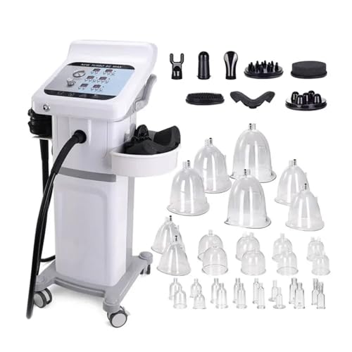 G8 Vibrations-Vakuum-Körpermassage-Schlankheitsmaschine Cellulite Reduziert Fett Körperformung Gewichtsverlust Salongebrauch 8 verschiedene Massageköpfe und Brustschale,G8+Breastcup von KCHBSE