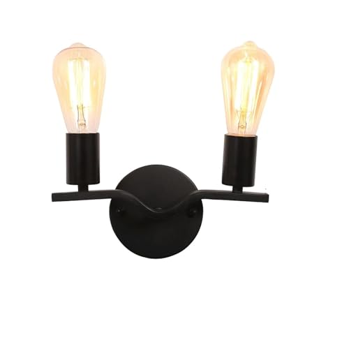 KCHSRKHXC Moderne Eisen -Doppelkopf -Wandlampen Einfache LED -Wandleuchten Gang das Wohnzimmer am Wohnzimmer Schlafzimmer Lampe Dekor Beleuchtung von KCHSRKHXC
