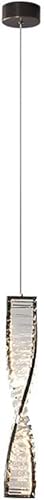 Spiral Luxury Crystal Pendant Light Dimmable LED Staircase Chandelier Modern Ceiling Hanging Lamp for Dining Room Home Decor Bedroom Living Suspended Fixture von KCHSRKHXC