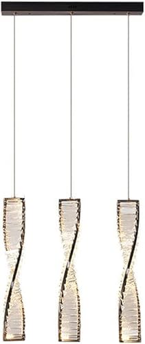 Spiral Luxury Crystal Pendant Light Dimmable LED Staircase Chandelier Modern Ceiling Hanging Lamp for Dining Room Home Decor Bedroom Living Suspended Fixture von KCHSRKHXC