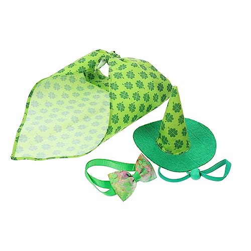 St. Patrick's Day Hundekragen mit dreieckigerem Schal und Fliege atmungsaktueller, bequemer Haustier -Accessoire für Festliche Partys und alltägliche Kleidung umfasst Schal und Hut St. Patrick's Day Hundekragen mit dreieckigerem Schal und Fliege atmungsaktueller, bequemer Haustier -Accessoire für Festliche Partys und alltägliche Kleidung umfasst Schal und Hut von KCHSRKHXC