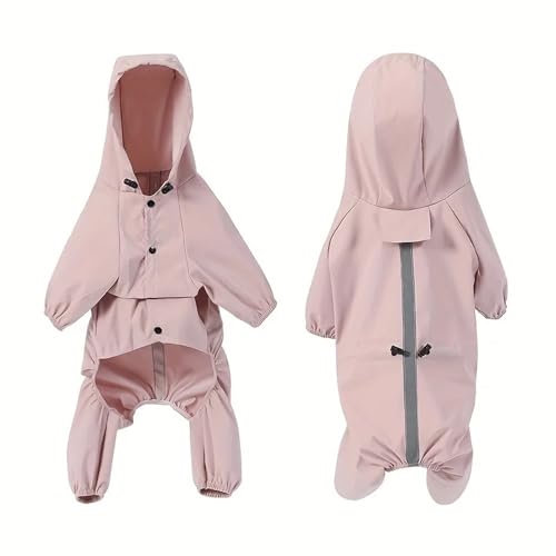 Dog Raincoat Waterproof Reflective Dog Raincoats for Small Medium Dogs with Adjustable Straps Lightweight Easy to Clean Pet Rain Jacket for Bichon Yorkie Terrier Poodle Labrador Retriever(Pink,M) von KCHYCV
