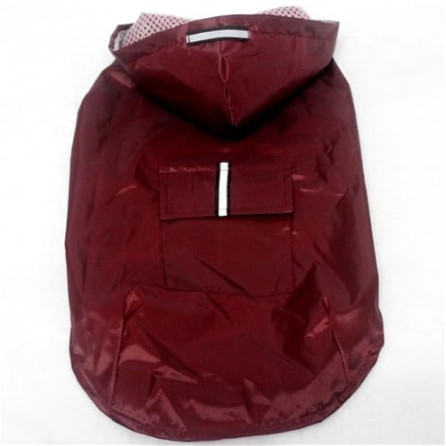 Dog Raincoat Waterproof Reflective Dog Raincoats for Small Medium Dogs with Adjustable Straps Lightweight Easy to Clean Pet Rain Jacket for Bichon Yorkie Terrier Poodle Labrador Retriever(Red,S) von KCHYCV