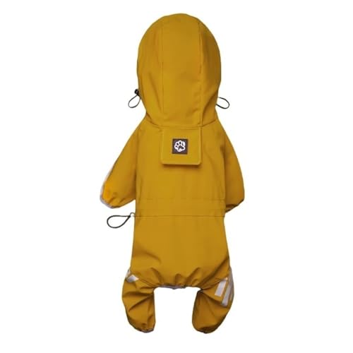 Dog Raincoat Waterproof Reflective Dog Raincoats for Small Medium Dogs with Adjustable Straps Lightweight Easy to Clean Pet Rain Jacket for Bichon Yorkie Terrier Poodle Labrador Retriever(Yellow,XL) von KCHYCV