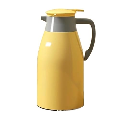 Große Kapazität Kaffee Wasserkocher Haushalt Glas Liner Vakuum Flasche Wasserkocher Kaffee Wasserkocher (Size : 1L, Color : Yolk Yellow) von KCHYCV