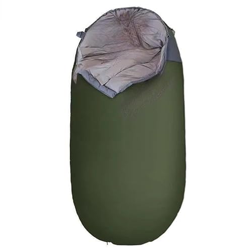 KCHYCV Outdoor-Schlafsack in Eiform, Ultraleicht, extra breit, extra lang, Daunen-Camping-Schlafsack, Warmer wasserdichter Schlafsack (Color : Lake Blue 1300g) von KCHYCV