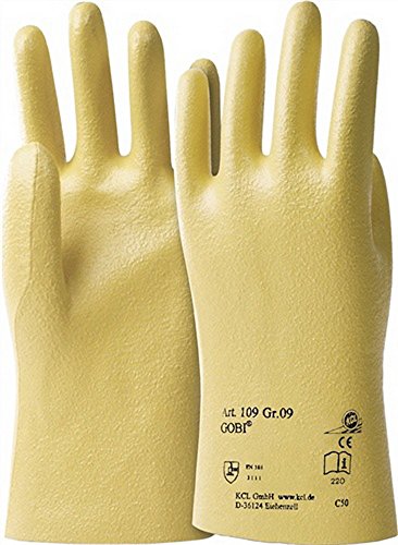 Handschuhe Gobi 109 Gr.10 Nitril Baumwolltrikot KCL gelb, 10 Paar von KCL