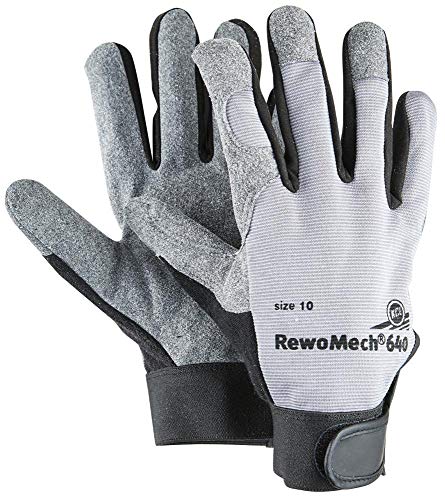 KCL 640 1 Paar, Gr. 9, RewoMech® 640 Schutzhandschuh aus Kunststoff, Leder von KCL