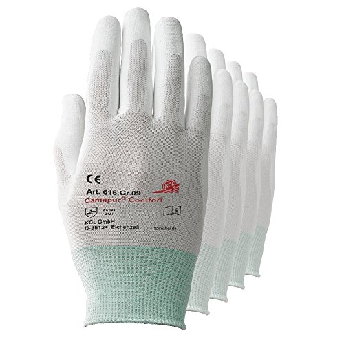 KCL Camapur Comfort 616 Gr. 7 Handschuhe 2 PAAR für Montage weiß von KCL