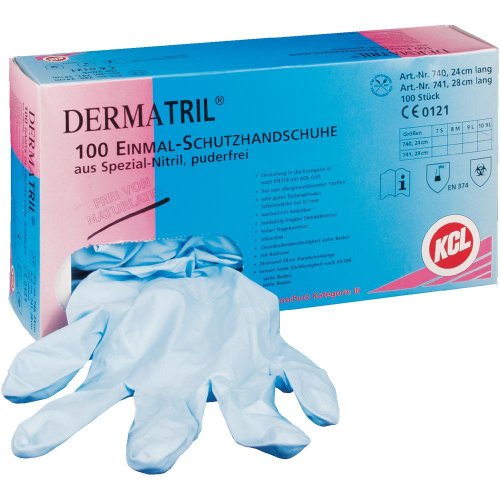 KCL Dermatril 740-9 100 St. Nitril Einweghandschuh Größe (Handschuhe): 9, L EN 374 von KCL