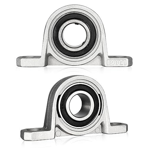 2 Stück Stehlager 20mm Innendurchmesser, Lagerbock mit Kugellager, Gehäuselager, Lager Gehäuse von KCNOFNC