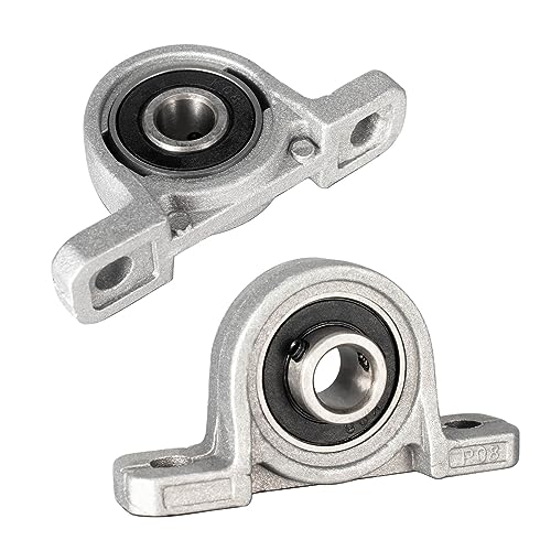 2 Stück Stehlager 8mm Innendurchmesser, Lagerbock mit Kugellager, Gehäuselager, Lager Gehäuse von KCNOFNC