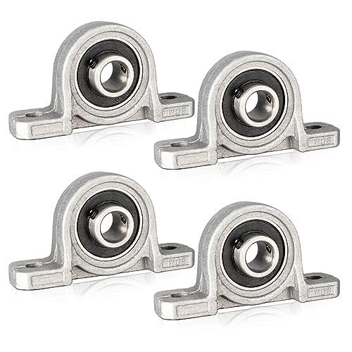 4 Stück Stehlager 8mm Innendurchmesser, Lager Gehäuse, Lagerbock mit Kugellager, Gehäuselager von KCNOFNC