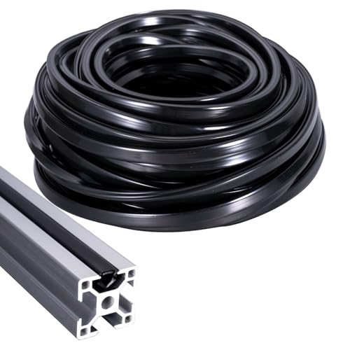 KCNOFNC 13 Meter Aluprofil Dichtungsstreifen 30x30, 40x40 Nut 8, Aluprofil Zubehör, PVC Staubschutz für Aluminium-Profile, Schwarz KCNOFNC 13 Meter Aluprofil Dichtungsstreifen 30x30, 40x40 Nut 8, Aluprofil Zubehör, PVC Staubschutz für Aluminium-Profile, Schwarz von KCNOFNC